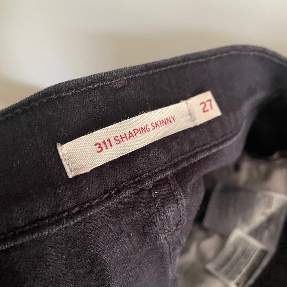 Levi's 311 Shaping Skinny Jeans, Black, Size 27 - Picture 4 of 4